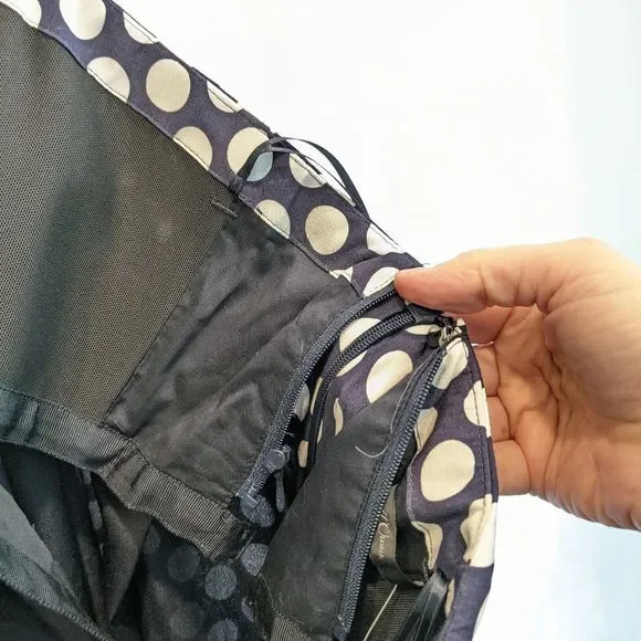 J. Crew Strapless Polka Dot Dress in Black and White - Picture 8 of 8